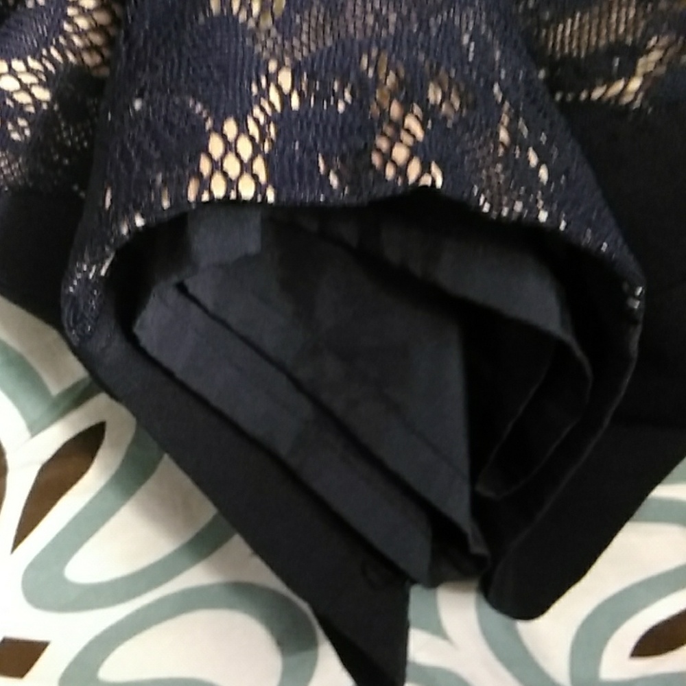 Adrianna Papell navy blue dress size 10 - Picture 6 of 8